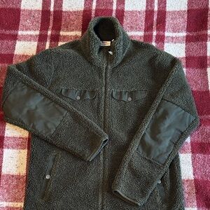 Men's Forest Green high pile fleece Fjallraven